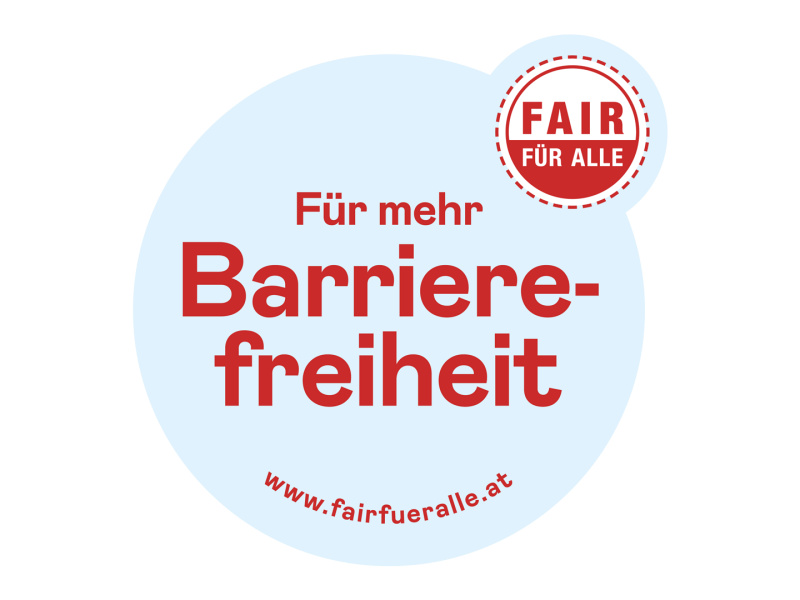 Fair für alle - Gütesiegel, für mehr Barrierefreiheit
